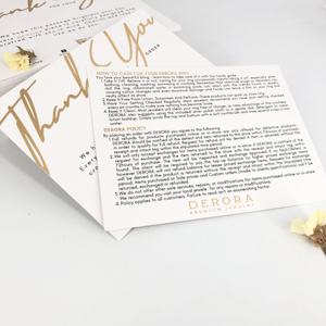 Papier de conception de <span class=keywords><strong>texte</strong></span> imprimé personnalisé cartes de <span class=keywords><strong>remerciement</strong></span> avec logo en feuille d'or cartes d'invitation de <span class=keywords><strong>mariage</strong></span> de luxe cartes de vœux - Product Image 5