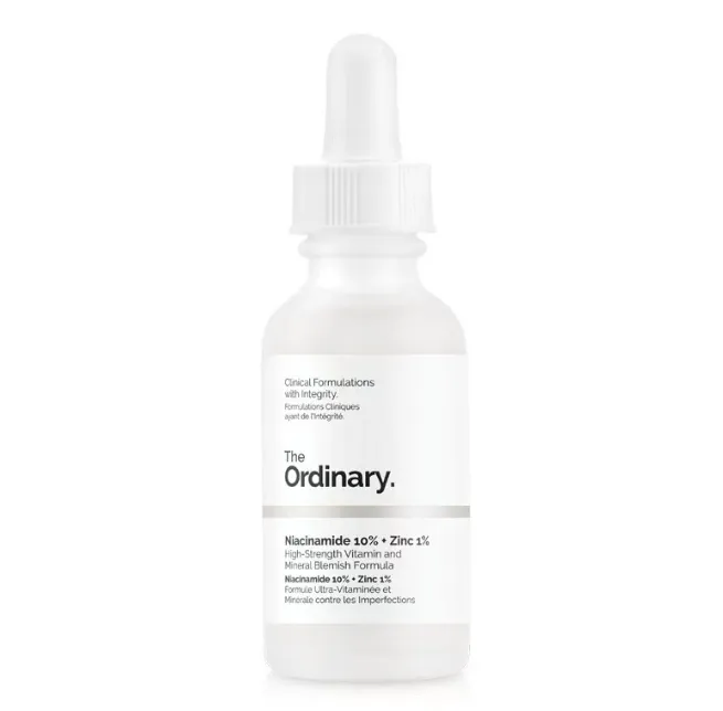 10% nicotinamide essence solution+1% zinc stay up late to brighten, shrink pores, control oil and fade spots
