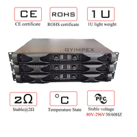 Système de refroidissement à haut rendement 1u 2ch classe d 2*3000w amplificateur audio haute puissance amplificateur de puissance audio professionnel