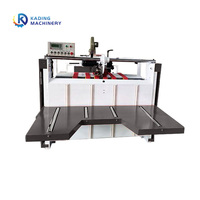 Type semi-automatique de double morceaux boîte de carton ondulé pliant collant la machine pour le carton ondulé