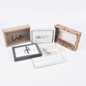 कस्टम लोगो स्पष्ट sock चॉकलेट बोतल लिडिंग कार्डबोर्ड पैकेजिंग बॉक्स प्लास्टिक आस्तीन के साथ क्राफ्ट पेपर ड्रॉअर उपहार बॉक्स - Product Image 2