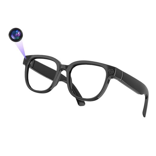 2026 Factory OEM ODM AI Translation Smart Glasses 13MP Camera IP54 Waterproof 4K Video BT 5.2 Voice Call FUNSEEK APP Customized