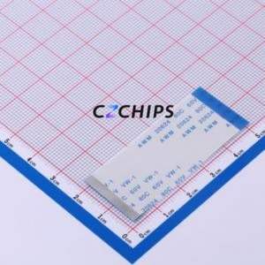 JS05B-40P-050-3-4 FFC Cable (Flexible Flat Cable) P=0.5mm Connector 40P 0.5mm 0.3mm Reverse - Product Image 1