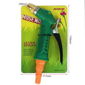 Pistolet à eau de jardin Dzt Dongzhe 6023, pulvérisateur réglable plaqué cuivre vert pour l'irrigation des plantes et le lavage de voitures - Product Image 4