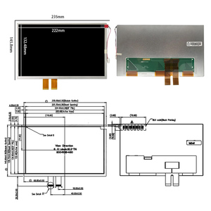 Innolux 10.2 inch LCD Bảng điều chỉnh at102tn03 V.8 trong nhà công nghiệp PLC HMI hiển thị 800x480 WVGA LCD module với nhiệt độ rộng phạm vi - Product Image 2