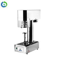 Machine de capsulage électrique automatique pour le scellage des bouchons de bouteilles sur différents types de bouteilles de boissons, canettes et cartons pour l'emballage des produits.