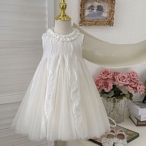 Bebé tutú primavera moda largo sin mangas fiesta princesa lindo encaje lentejuelas niña vestido de novia - Product Image 5