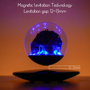 Room Decoration Couples Valentine Gift Magnetic Levitation Floating LED Ball Night Light Forever Eternal Preserved <b>Rose</b> Birthday - Product Image 4