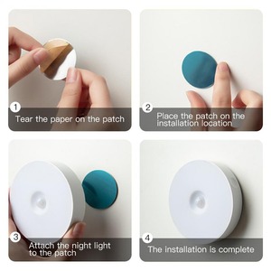 Luce <span class=keywords><strong>LED</strong></span> Ricaricabile con Sensore di Movimento <span class=keywords><strong>per</strong></span> Armadio, 400mAh, Wireless, Magnetica, <span class=keywords><strong>per</strong></span> Cucina e Scale - Product Image 3