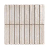Azulejo de Porcelana Koto Pearl 35x35cm Precortado Antideslizante con Acabado Brillante y Bordes Irregulares para Paredes Interiores y Baños