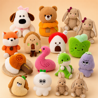 En gros, Adorables poupées et figurines en peluche animales de 8 pouces pour machines à griffes et jeux à monnayeur, en stock