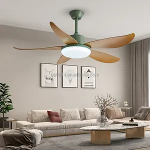 Forward and reverse mode Multiple Control Options Indoor Decorative ABS 5 leaves ceiling fan with light