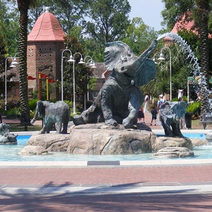 Moderno escultura al aire libre jardín decoración artesanía de Metal de bronce <span class=keywords><strong>Gran</strong></span> Fuente del elefante estatua - Product Image 1