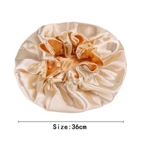 Bonnet de Douche Personnalisé avec Logo Coloré pour le Bain, la Coiffure et la Beauté – Bonnets en Satin Double Couche à Volants et Cordon Ajustable