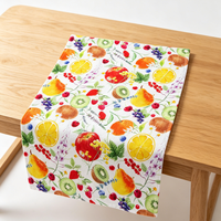Essuie-tout de cuisine en coton tissé à impression numérique, emballage personnalisé en papier kraft, léger et séchage rapide