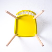 Vente en gros de chaises en plastique de jardin, chaise en bois, ensemble de table à manger en plastique nordique pp, 6 chaises, chaise de salle à manger