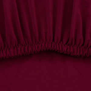 Housse de chaise extensible de qualité supérieure en couleur rouge vin, adaptée aux chaises de salle à manger - Product Image 4