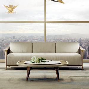 أرائك جلدية إيطالية من القماش <span class=keywords><strong>2</strong></span> 3 مقاعد فاخرة لغرفة المعيشة - Product Image 3