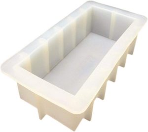 Molde de silicona rectangular hecho a mano para jabón, molde para pan tostado, caja para hacer jabón, moldes para jabón con efecto giratorio/divisor. - Product Image 4