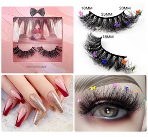 Ongles artificiels de luxe, Design personnalisé, presse sur les ongles et les cils, ensemble d'emballage - Product Image 4