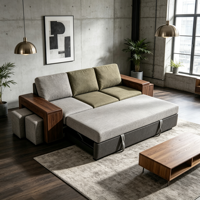 Canapé-lit pliable en tissu multi-usages personnalisable en gros pour l'ameublement intérieur résidentiel