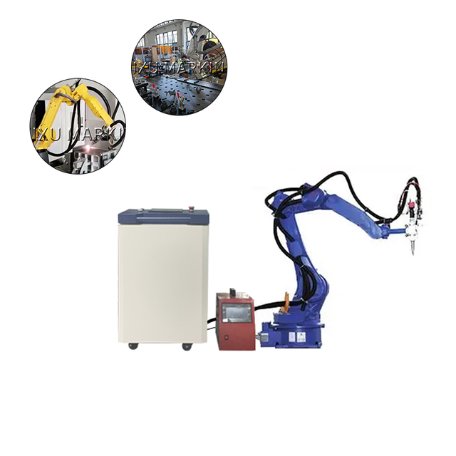 New Robotic Fiber Laser Welding Machine Cell 3000W Single/Double Swing Torch Optional Multi Wire Feeding System Medical Devices