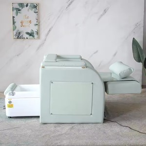 Fauteuil de pédicure électrique de luxe en cuir moderne pour salon de beauté, avec massage <span class=keywords><strong>et</strong></span> bassin de trempage des mains - Product Image 3
