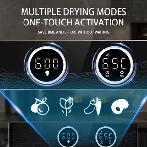 Déshydrateur de fruits et légumes domestique de haute qualité à 12 plateaux avec bouton électronique et porte entièrement vitrée pour snacks aux fruits - Product Image 4