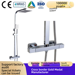 Set Keran Mandi Mewah Grosir, Terpasang di Dinding, Tekanan Tinggi, Set Keran Pancuran Hujan untuk Kamar Mandi - Product Image 4