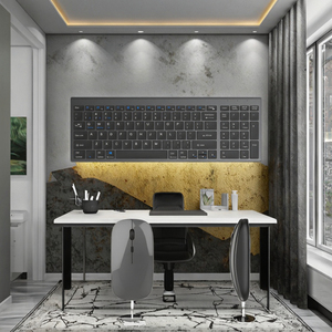 Không dây có thể sạc lại quang nhựa bàn phím chuột Combo với giao diện <span class=keywords><strong>USB</strong></span> New & tương thích với tất cả các máy tính - Product Image 4