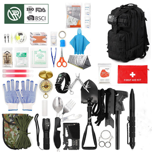 <span class=keywords><strong>Kit</strong></span> de survie multifonctionnel d'urgence Bochen pour l'extérieur avec poche à eau en métal, en silicone TPU imperméable pour le camping et la randonnée - Product Image 1