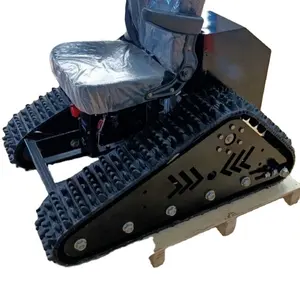 Fauteuil roulant pliable et léger, personnalisé, petit robot électrique, avec piste en caoutchouc