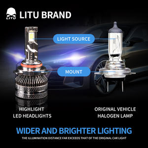 L'ampoule menée de phare de puissance élevée 55W S11 9005 a mené des ampoules de phare avec le ventilateur - Product Image 4