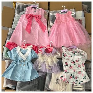 Vente en gros d'usine : Robes d'été d'occasion pour petites filles, vêtements de seconde main, Ropa de Bebe, livraison aléatoire de robes pour enfants filles - Product Image 4