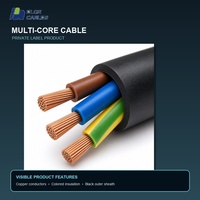 Câble électrique multiconducteur blindé en cuivre haute tension haute puissance, isolé PVC, 3*400mm 6mm, pour bâtiment commercial