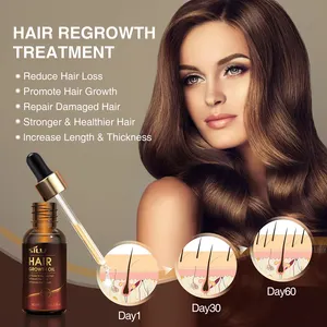 Óleo essencial para tratamento de perda de cabelo, óleo para homens e cabelos longos com tratamento de crowth