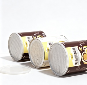 Food Grade <b>Paper</b> Can with Easy Peel Foil Lid, Round Cardboard Packaging Tube for Biscuit, Potato Chips & Snacks - Product Image 4