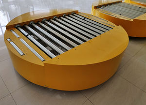 90 Graden In Lijn Motor <span class=keywords><strong>Skid</strong></span> Pallet Draaitafel Transportband Voor Pallet En Zware Lasten - Product Image 2