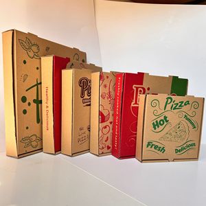 Tùy Chỉnh Bánh <span class=keywords><strong>Pizza</strong></span> Hộp 6 8 9 10 12 Inch Tốt Lớp Kraft Hộp Giấy Nhanh Chóng Thực Phẩm Bao Bì Bánh <span class=keywords><strong>Pizza</strong></span> Hộp Tùy Chỉnh In Với Logo - Product Image 2