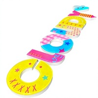 Lettres en acrylique LED 3D personnalisables, imperméables, effet gelée, avec commande tactile par application, options multicolores, décoration publicitaire pour la maison