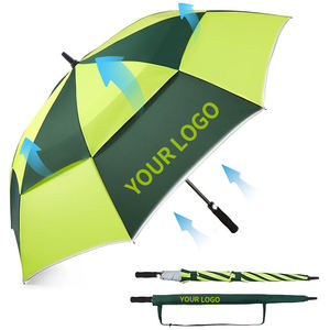 Ventilation Windproof Golf Umbrella Extra Wide <b>Canopy</b> <b>Sun</b> Shelter Umbrella with Ergonomic Handle for Golfers and Outdoor - Product Image 2