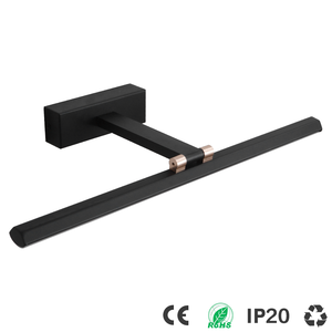 Minimalist Black Aluminum LED <b>Wall</b> Lamp 3500K Warm White IP20 <b>Wall</b>-Mounted for Living Room - Product Image 5