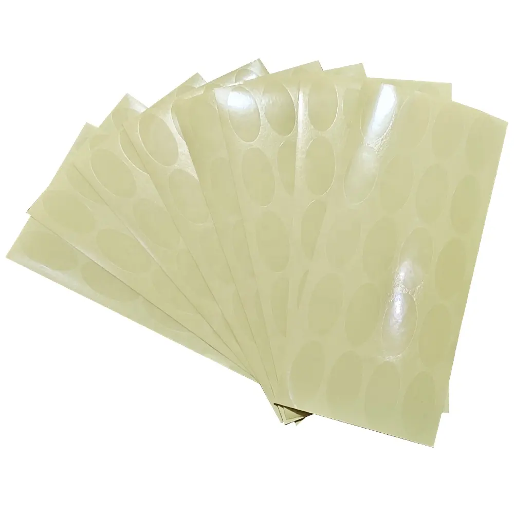 Clear Waterdichte Ovale Huisdier Plastic Adhesive Seal Label Stickers Op Vel