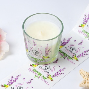 Etiquetas adhesivas de vinilo con impresión personalizada para velas, pegatinas de advertencia con logo de artículos dañinos - Product Image 6