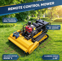 Mesin Pemotong Rumput Robot Kelas Industri Diesel 195 4-Tak Euro V dengan Kontrol Jarak Jauh Tanpa Kabel, Penggerak Sendiri, Pisau Flail 8.0kW