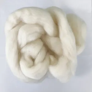 36-37mic New Zealand Wool Roving Sheep Wool Tops For Spinning Yarn