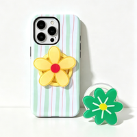 Support de téléphone personnalisé en acrylique OEM, imprimé UV, merchandising anime, design animal mignon, gravé au laser/CNC, accessoire de téléphone tendance