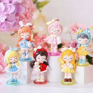 Nuevo lindo viaje chica caja ciega dibujos animados chica figura <span class=keywords><strong>mano</strong></span> hacer chica creativa decoración de escritorio adornos regalos para estudiantes - Product Image 5