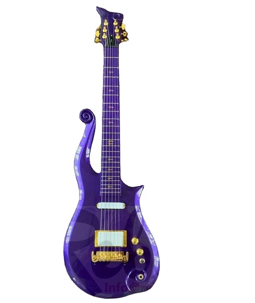 Weifang Rebon 6 String Cloud Prince Electric Guitar in Purple