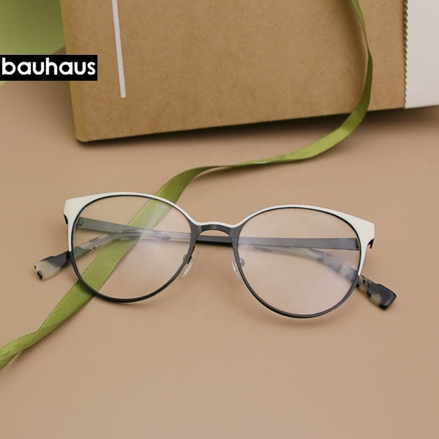 L053-HB Bauhaus Ready Women Eyeglass Frame in Bulk Wholesale Female Eyewear Optical Frame